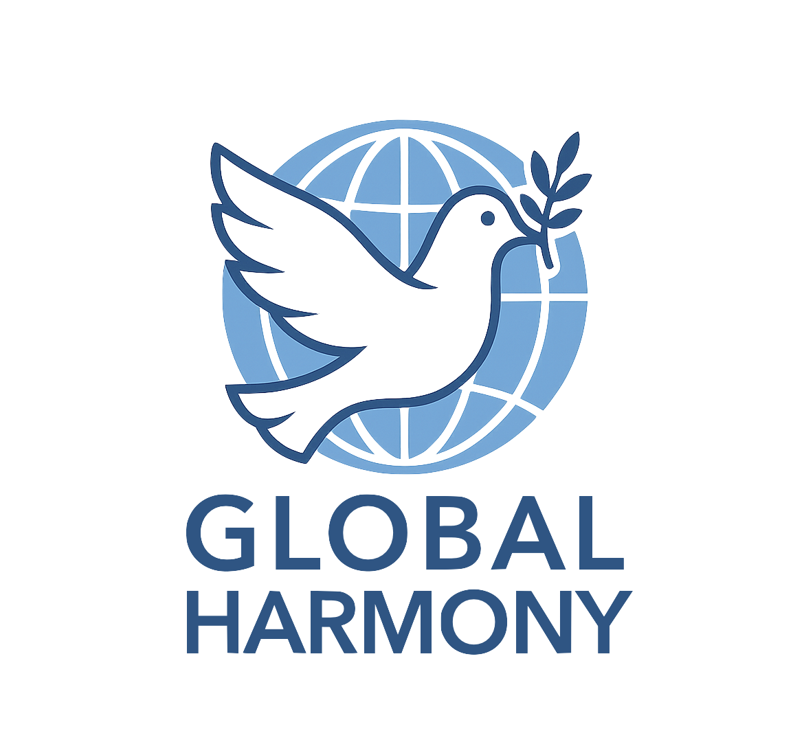 Global Harmony logo with dove and olive branch